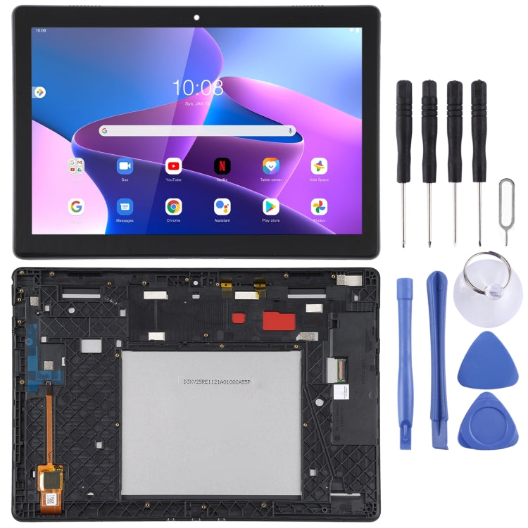 LCD Screen and Digitizer Full Assembly with Frame for Lenovo Tab M10 HD TB-X505L TB-X505 TB-X505F, For Lenovo Tab M10 HD