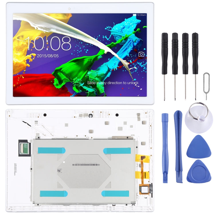 Schermo LCD e digitalizzatore assemblaggio completo con cornice per Lenovo Tab 2 A10-70 A10-70F A10-70L, For Lenovo Tab 2 A10-70