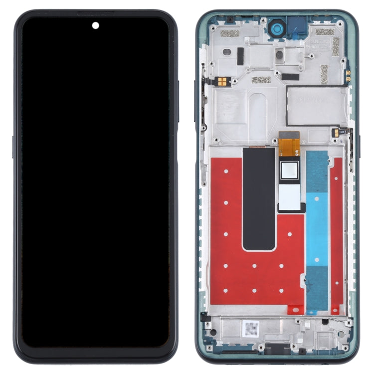 Schermo LCD e digitalizzatore assemblaggio completo con cornice per Nokia X10 TA-1350 TA-1332, For Nokia X10