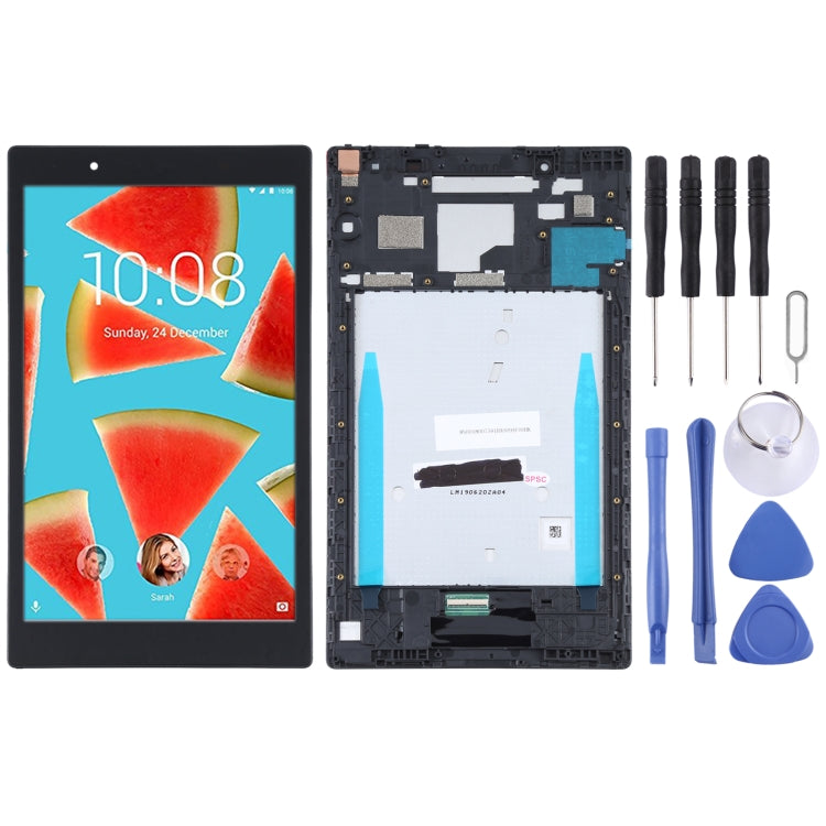 LCD Screen and Digitizer Full Assembly with Frame for Lenovo 8504 8504F 8504X TB-8504N, For Lenovo 8504 8504F 8504X