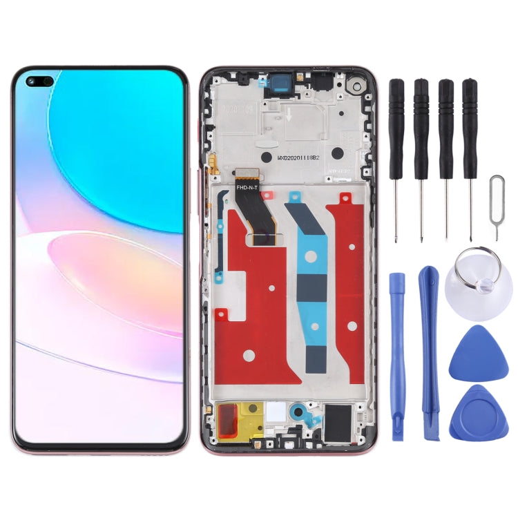 Original LCD Screen and Digitizer Complete Assembly with Frame for Huawei Nova 8i, For Huawei Nova 8i