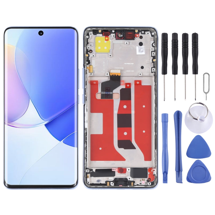 Schermo LCD originale e digitalizzatore assemblato completo con cornice per Huawei Nova 9, For Huawei Nova 9