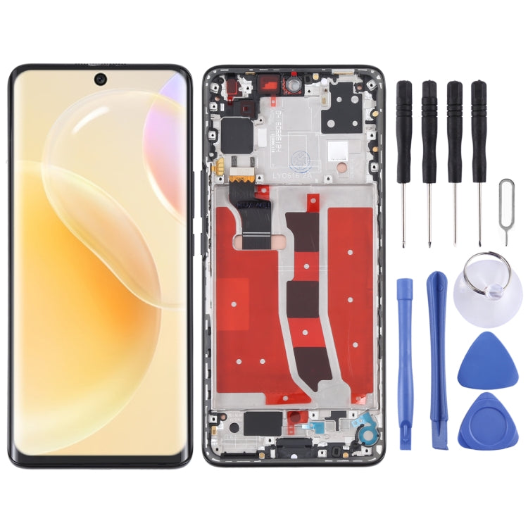 Schermo LCD originale e digitalizzatore assemblaggio completo con cornice per Huawei Nova 8 5G, For Huawei Nova 8 5G