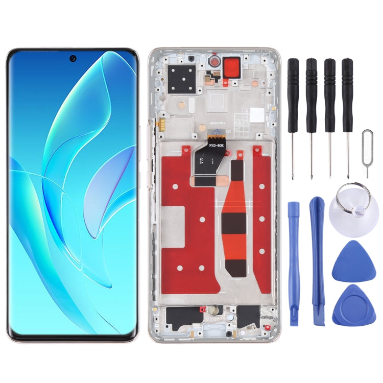 Original LCD Screen and Digitizer Full Assembly with Frame for Honor 60 Pro, For Honor 60 Pro (Original), For Honor 60 Pro