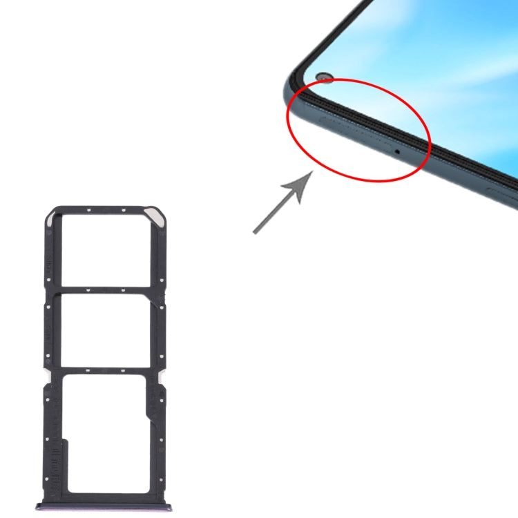 Per OnePlus Nord N200 5G DE2118 / DE2117 Vassoio scheda SIM + Vassoio scheda SIM + Vassoio scheda micro SD, For OnePlus Nord N200 5G Dual SIM