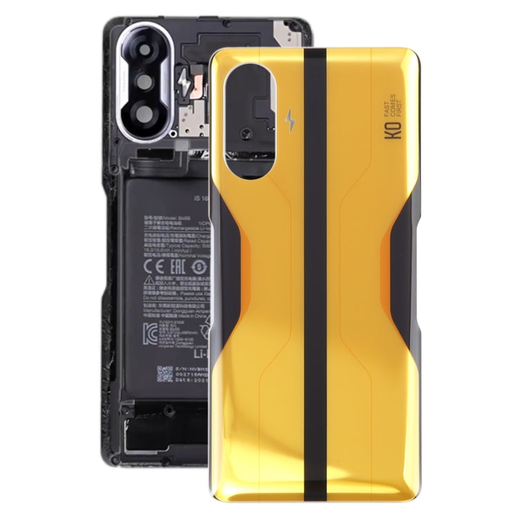 Cover posteriore della batteria in vetro per Xiaomi Redmi K40 Gaming, For Xiaomi Redmi K40 Gaming