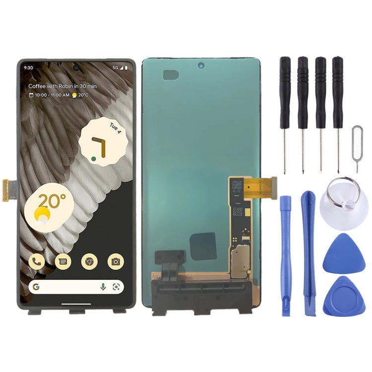 Original AMOLED LTPO LCD Screen for Google Pixel 7 Pro GP4BC, GE2AE with Digitizer Full Assembly, For Google Pixel 7 Pro