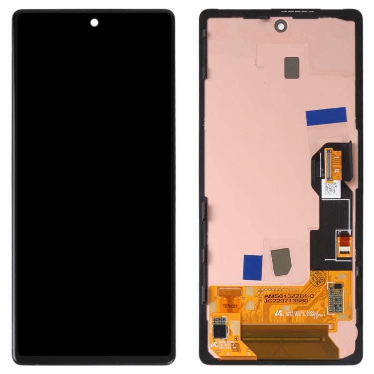 Schermo LCD originale per Google Pixel 6A GX7AS GB62Z G1AZG Digitizer assemblaggio completo con cornice, For Google Pixel 6A