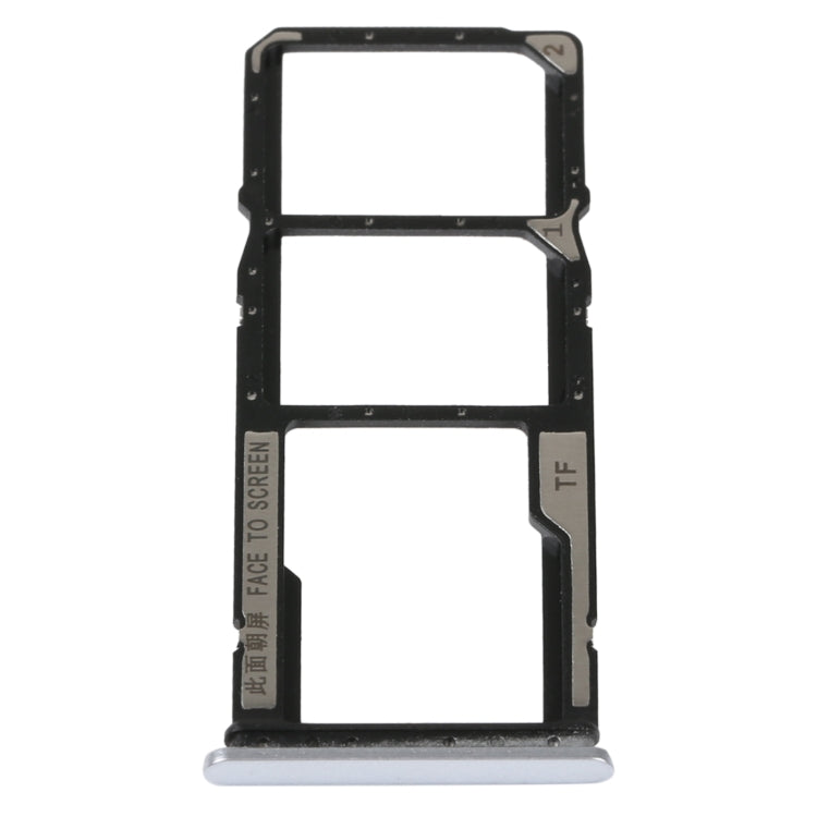 SIM Card Tray + SIM Card Tray + Micro SD Card Tray for Xiaomi Redmi 10A, For Xiaomi Redmi 10A