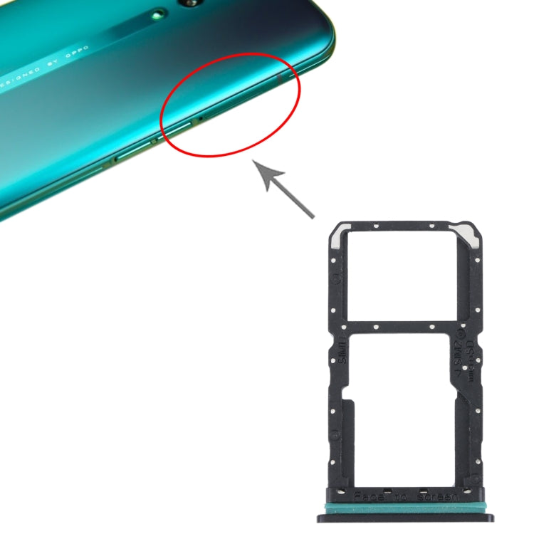 For OPPO Reno SIM Card Tray + SIM/Micro SD Card Tray, For OPPO Reno