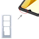 For vivo Y16 SIM Card Tray + SIM Card Tray + Micro SD Card Tray, For vivo Y16