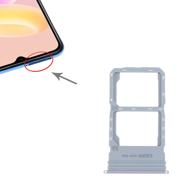 For vivo Y55S 5G SIM Card Tray + SIM Card Tray, For vivo Y55S 5G