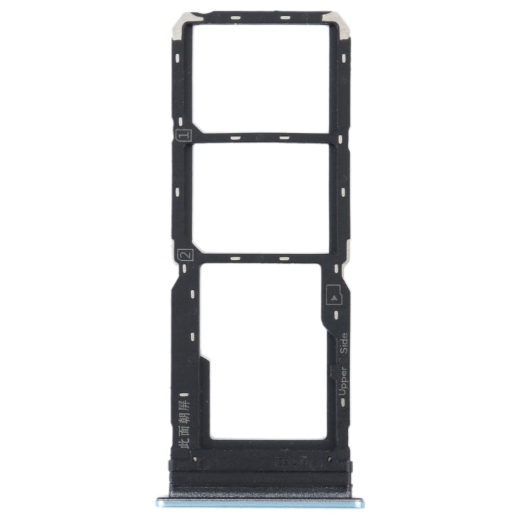 For vivo Y21 2021 / Y21S / Y21T / Y21T India SIM Card Tray + SIM Card Tray + Micro SD Card Tray, For vivo Y21 2021 / Y21S / Y21T / Y21T India