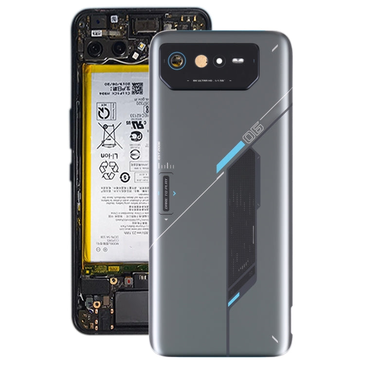 Glass Battery Back Cover for Asus ROG Phone 6 AI2201-C AI2201-F, For Asus ROG Phone 6(Original)