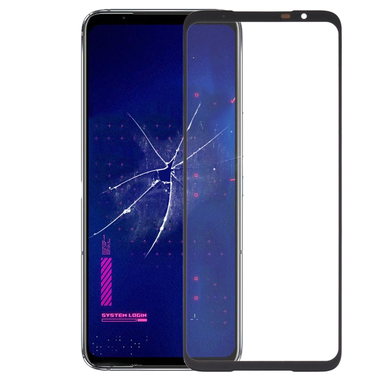 Per Asus ROG Phone 6 Pro Lente in vetro esterna per schermo anteriore con adesivo OCA otticamente trasparente, For Asus ROG Phone 6 Pro