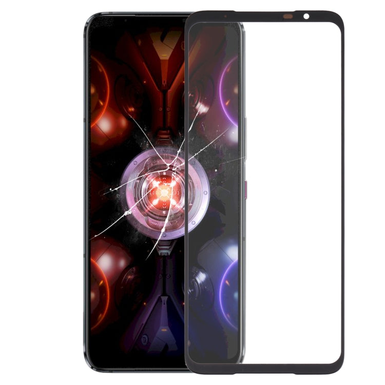 For Asus ROG Phone 5S / 5S Pro ZS676KS Front Screen Outer Glass Lens with OCA Adhesive Optically Clear, For Asus ROG Phone 5S / 5S Pro