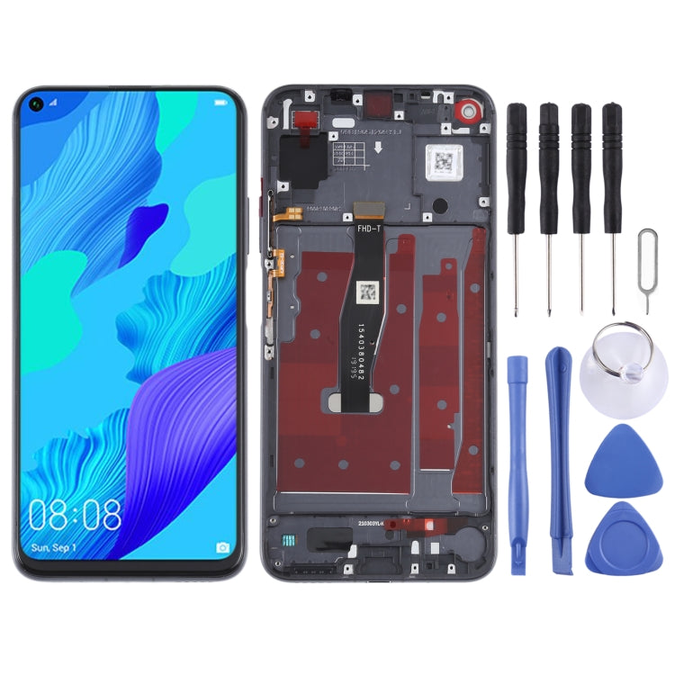 Schermo LCD originale per Honor 20 / Huawei Nova 5T Digitizer assemblaggio completo con cornice, For Honor 20 / Huawei Nova 5T