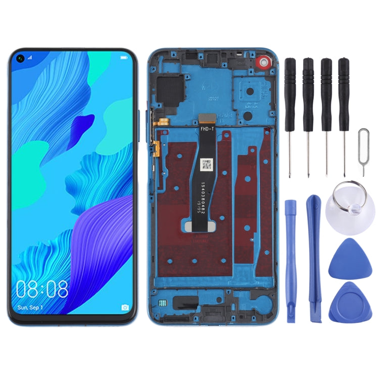 Schermo LCD originale per Honor 20 / Huawei Nova 5T Digitizer assemblaggio completo con cornice, For Honor 20 / Huawei Nova 5T