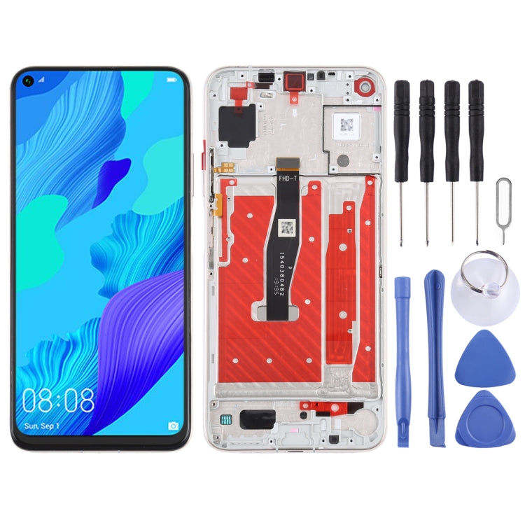 Schermo LCD originale per Honor 20 / Huawei Nova 5T Digitizer assemblaggio completo con cornice, For Honor 20 / Huawei Nova 5T