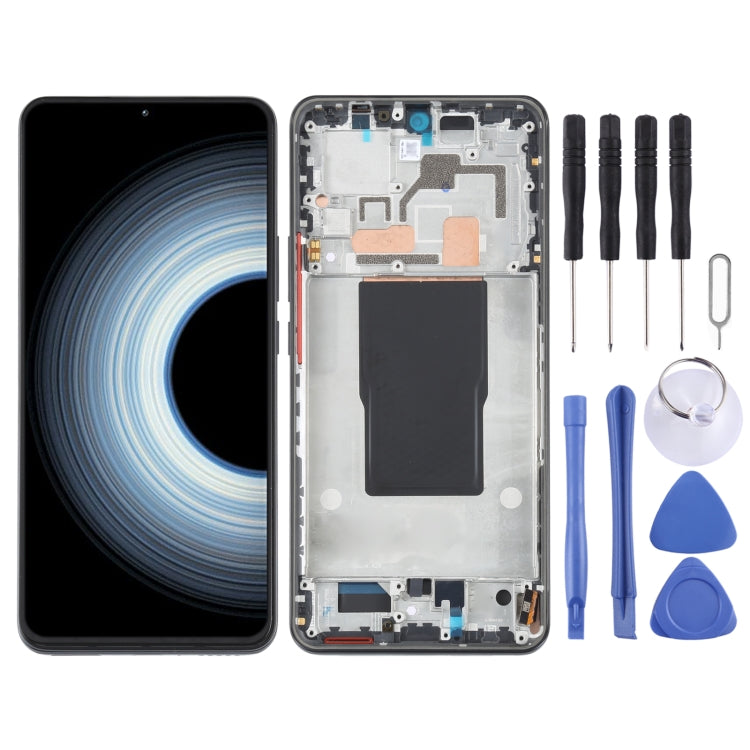 Schermo LCD AMOLED originale per Xiaomi Redmi K50 Ultra / 12T / 12T Pro Digitizer assemblaggio completo con telaio, For Xiaomi Redmi K50 Ultra / 12T / 12T Pro (Original)