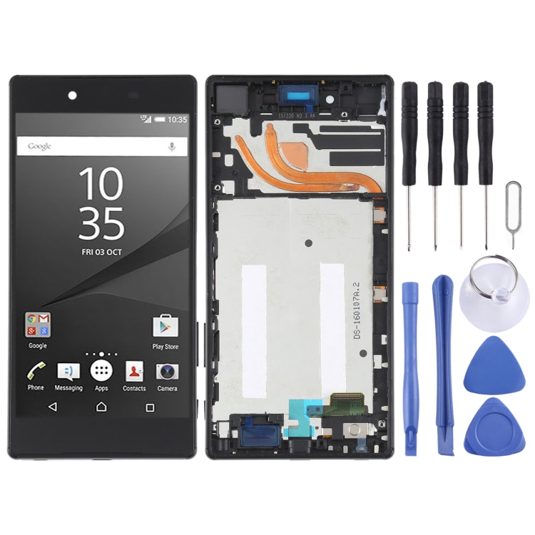 Schermo LCD originale per Sony Xperia Z5 Premium E6853 digitalizzatore assemblaggio completo con cornice, For Sony Xperia Z5 Premium(Original)