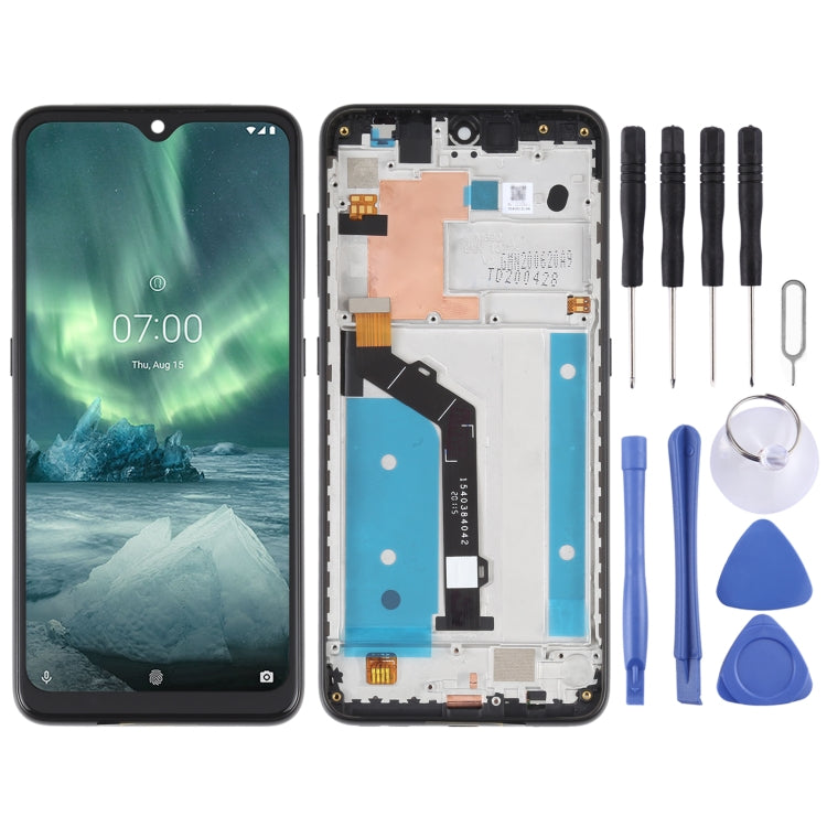 Schermo LCD originale per Nokia 7.2 / 6.2 Digitizer assemblaggio completo con cornice, For Nokia 7.2 / 6.2