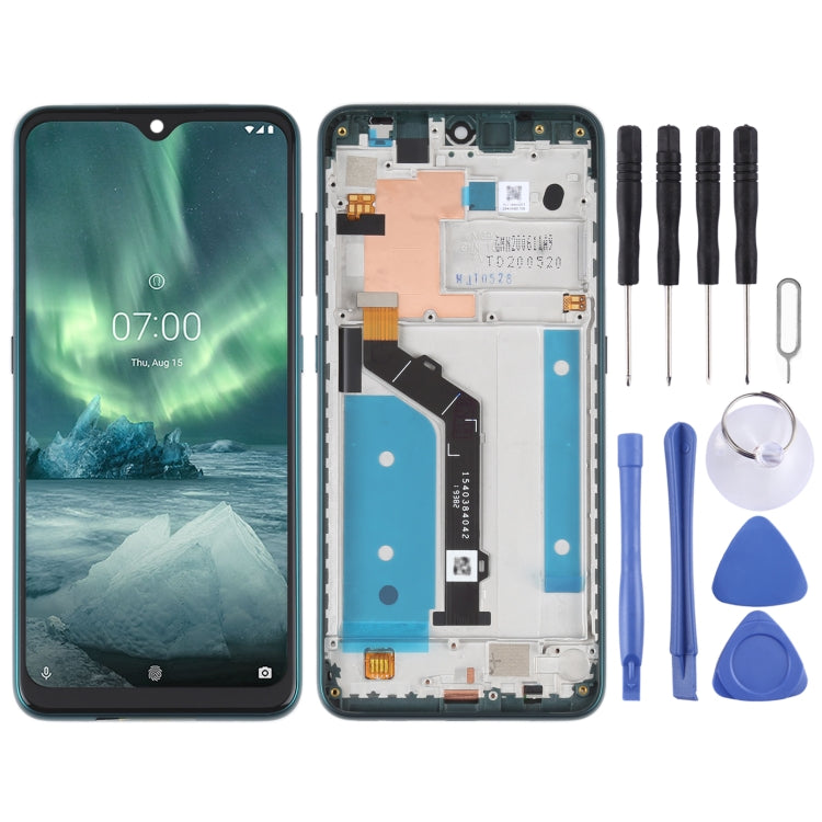 Schermo LCD originale per Nokia 7.2 / 6.2 Digitizer assemblaggio completo con cornice, For Nokia 7.2 / 6.2