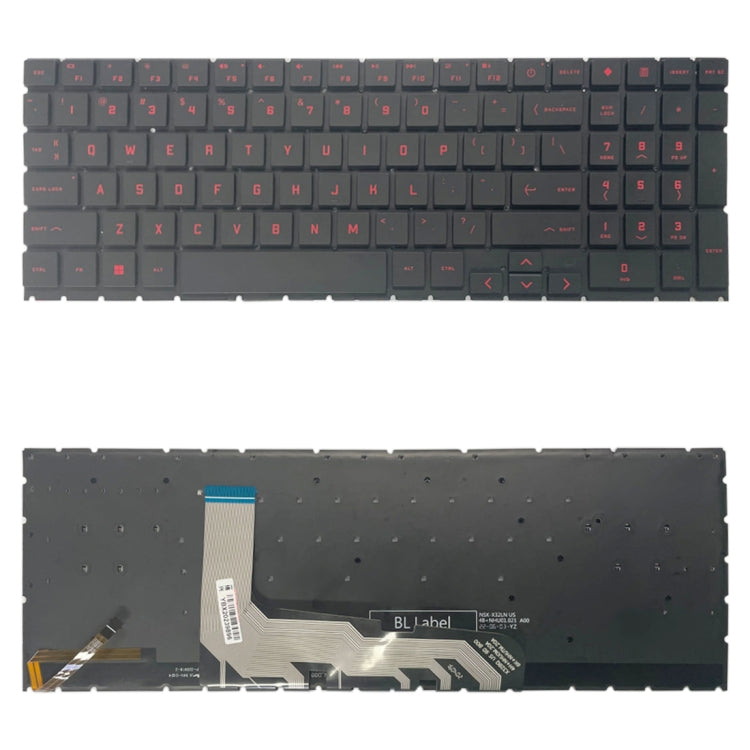 Tastiera versione USA con retroilluminazione/tasto numerico per HP OMEN 15 2020 15-EK 15-EN EK1016TX EK1000 EK0018 TPN-Q238 TPN-Q236, For HP OMEN 15 2020