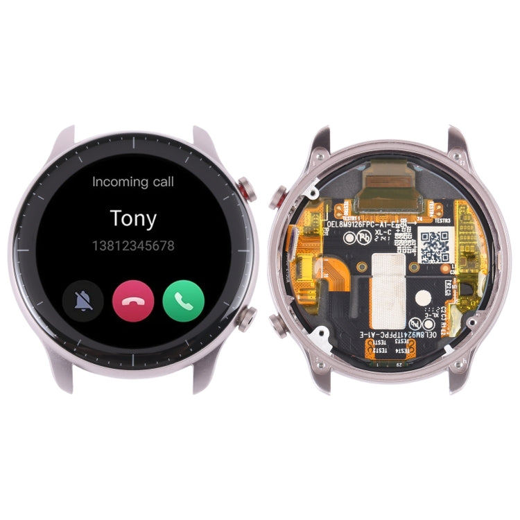 Schermo LCD originale per Amazfit GTR 2 Digitizer Assemblaggio completo con cornice, For Amazfit GTR 2