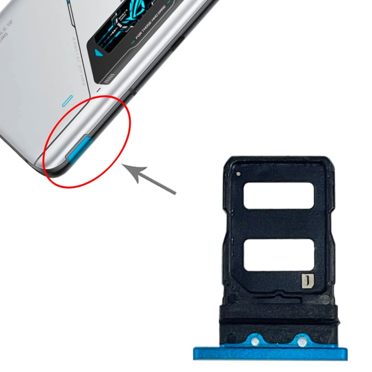 For Asus ROG Phone 6 SIM Card Tray + SIM Card Tray, For Asus ROG Phone 6