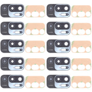 Lente per fotocamera posteriore da 10 pezzi per Xiaomi Redmi Note 10T 5G, For Xiaomi Redmi Note 10T 5G