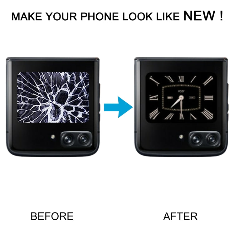 Schermo secondario LCD originale per Motorola Razr 2022 con assemblaggio completo di digitalizzatore, For Motorola Razr 2022(Secondary Screen)