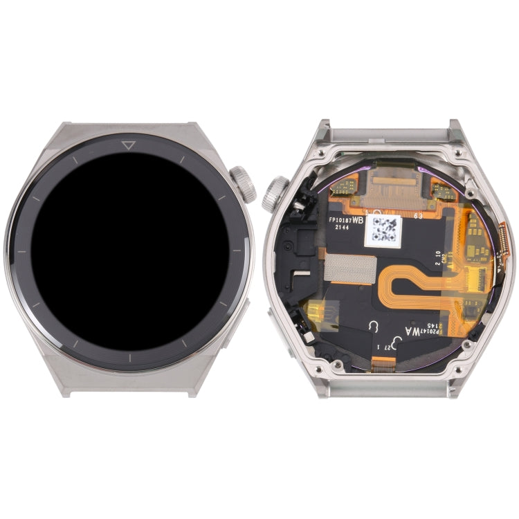 Schermo LCD originale in materiale zaffiro per Huawei Watch GT 3 Pro 46mm digitalizzatore assemblaggio completo con cornice, For Huawei Watch GT 3 Pro 46mm(Silver)