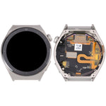 Schermo LCD originale in materiale zaffiro per Huawei Watch GT 3 Pro 46mm digitalizzatore assemblaggio completo con cornice, For Huawei Watch GT 3 Pro 46mm(Silver)