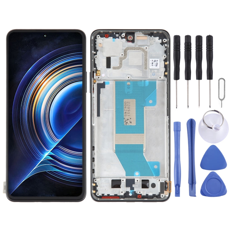 Original AMOLED LCD Screen For Xiaomi Redmi K50 / K50 Pro Digitizer Full Assembly With Frame, For Xiaomi Redmi K50 / K50 Pro(Original)