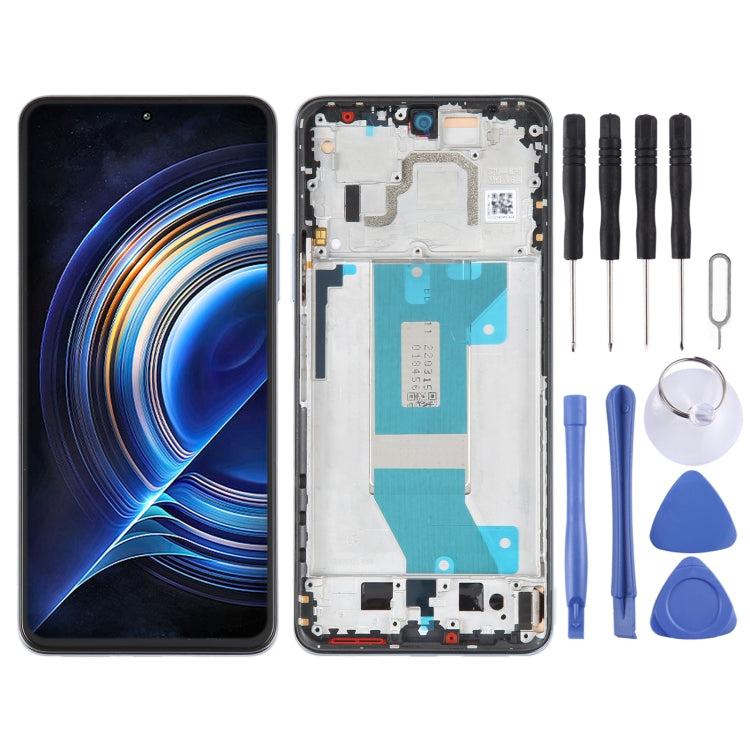 Schermo LCD originale AMOLED per Xiaomi Redmi K50 / K50 Pro digitalizzatore assemblaggio completo con cornice, For Xiaomi Redmi K50 / K50 Pro(Original)