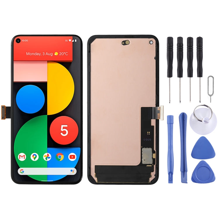 Schermo LCD OLED per Google Pixel 5 5G Digitizer assemblaggio completo con cornice, For Google Pixel 5 5G(OLED)