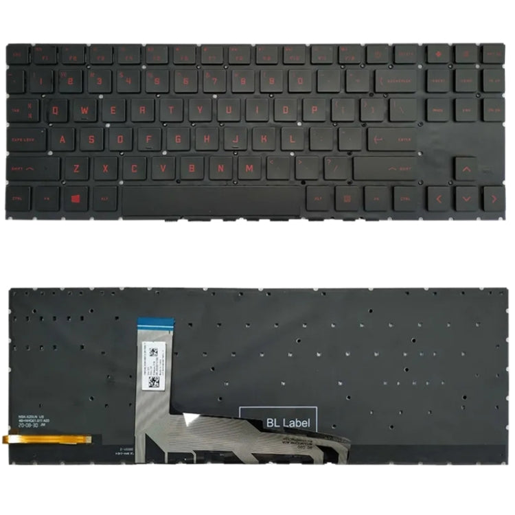 For HP Omen 15-EK 15-EK0019NR 15-EN 15-EN0013DX TPN-Q236 Laptop Keyboard, For HP Omen 15-EK (Red), For HP Omen 15-EK(White)