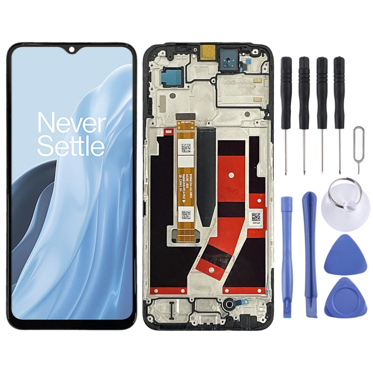 Schermo LCD IPS per OnePlus Nord N300 Digitizer assemblaggio completo con cornice, For OnePlus Nord N300