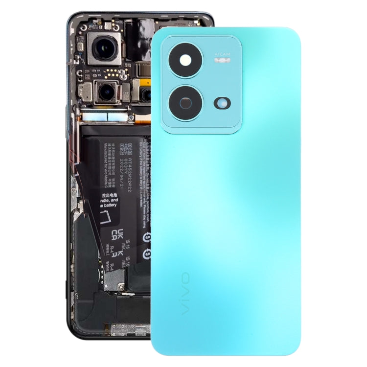 For vivo V25 Original Battery Back Cover With Camera Lens Cover, For vivo V25