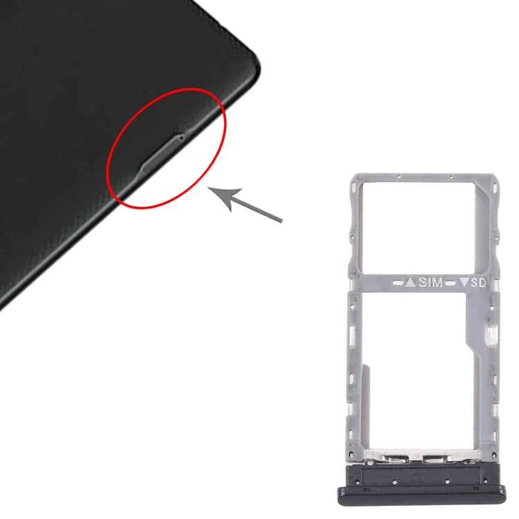 For Alcatel Joy Tab 2 9032Z SIM Card Tray + Micro SD Card Tray, For Alactel Joy Tab 2