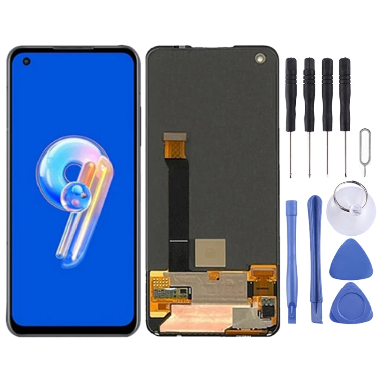 Super AMOLED LCD Screen for Asus Zenfone 9 AI2202-1A006EU AI2202 with Full Digitizer Assembly, For Asus Zenfone 9