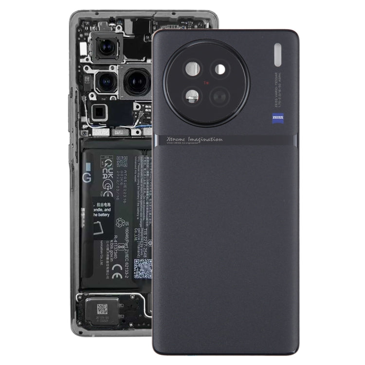 For vivo X90 Original Battery Back Cover with Camera Lens Cover, For vivo X90