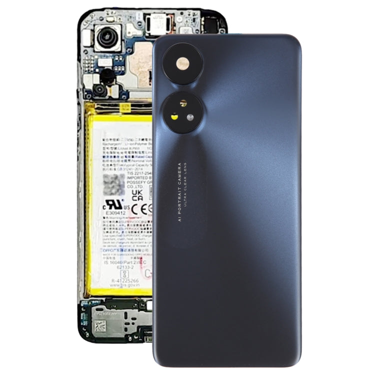 For OPPO Reno8 T 4G Original Battery Back Cover with Camera Lens Cover, For OPPO Reno8 T 4G (Original)