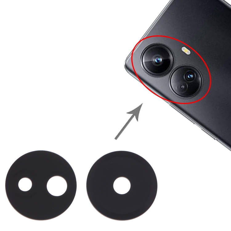 For Realme 10 Pro+ 10 Pairs Original Rear Camera Lens, For Realme 10 Pro+ (Original)