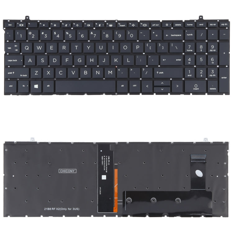 For HP ProBook 450 G9 455 G9 455R G9 HSN-Q34C-4 US Version Backlit Keyboard, For HP ProBook 450 G9