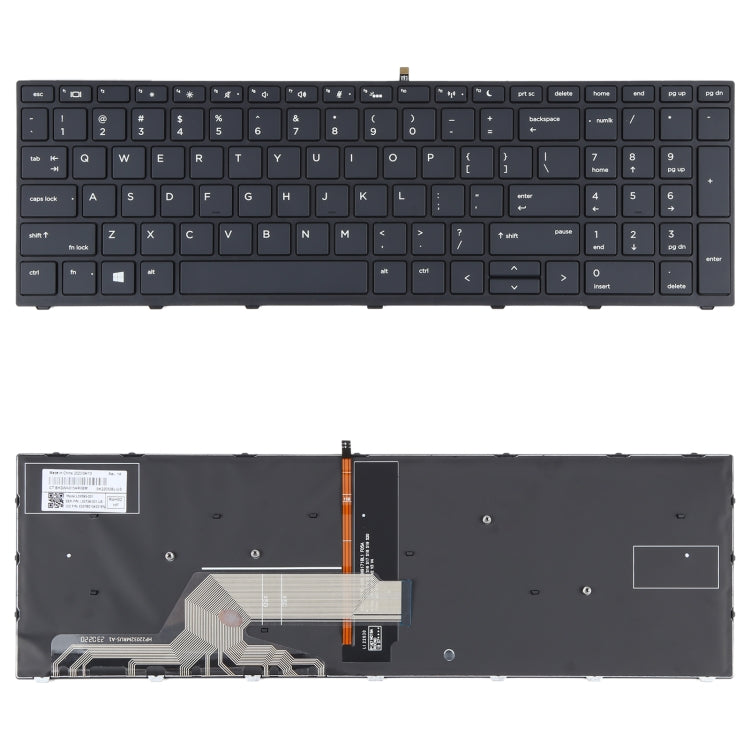 For HP Probook 450 G5 455 G5 470 G5 650 G4 650 G5 US Version Keyboard with Backlight, For HP Probook 450 G5