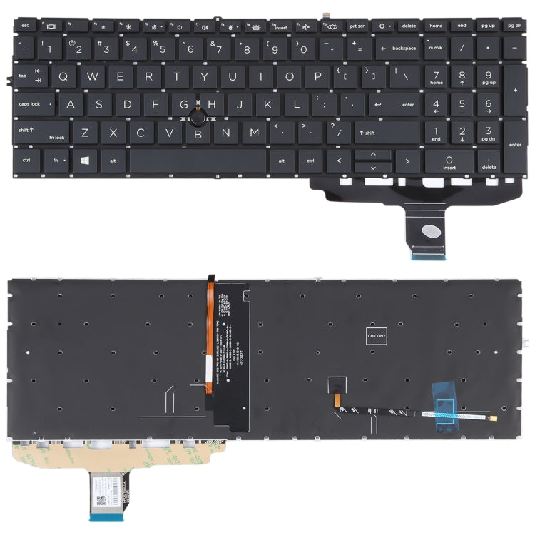 Tastiera versione USA con retroilluminazione e puntamento per HP ELITEBOOK 850 G7 G8 845 G7 G8 855 G7 G8 L89916-001 L89918 HPM19G1, For HP ELITEBOOK 850 G7(US Version)