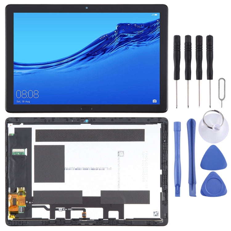 LCD Screen For Huawei MediaPad M5 Lite 10.1 BAH2-W19/BAH2-L09 Digitizer Full Assembly with Frame, For Huawei MediaPad M5 Lite 10.1