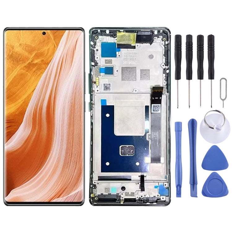 Schermo LCD AMOLED per ZTE Axon40 Pro A2023 Digitizer Assemblaggio completo con cornice, For ZTE Axon 40 Pro A2023